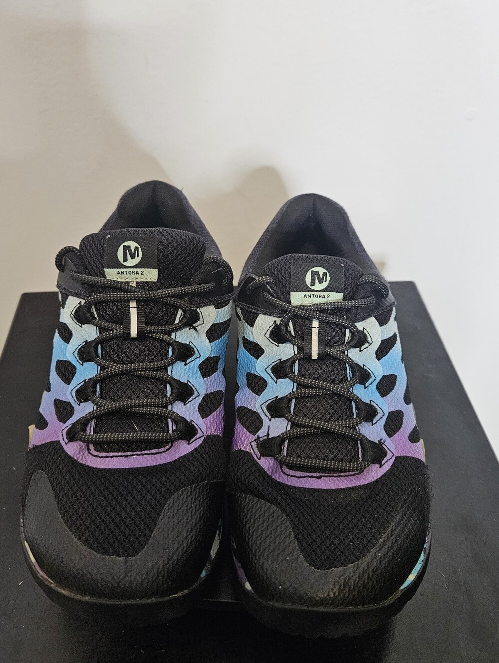 Merrell Antora 2 Natural Wonder Trail Running Black QForm2 Shoes Womens Size 9 - Picture 4 of 10